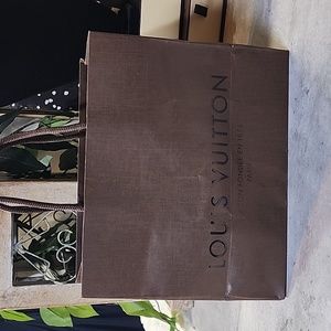 Louis Vuitton small brown shopping bag